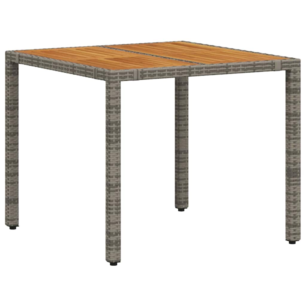 Tuin Eetset 3 Pcs 90 X 90 X 75 Cm Poly Rattan