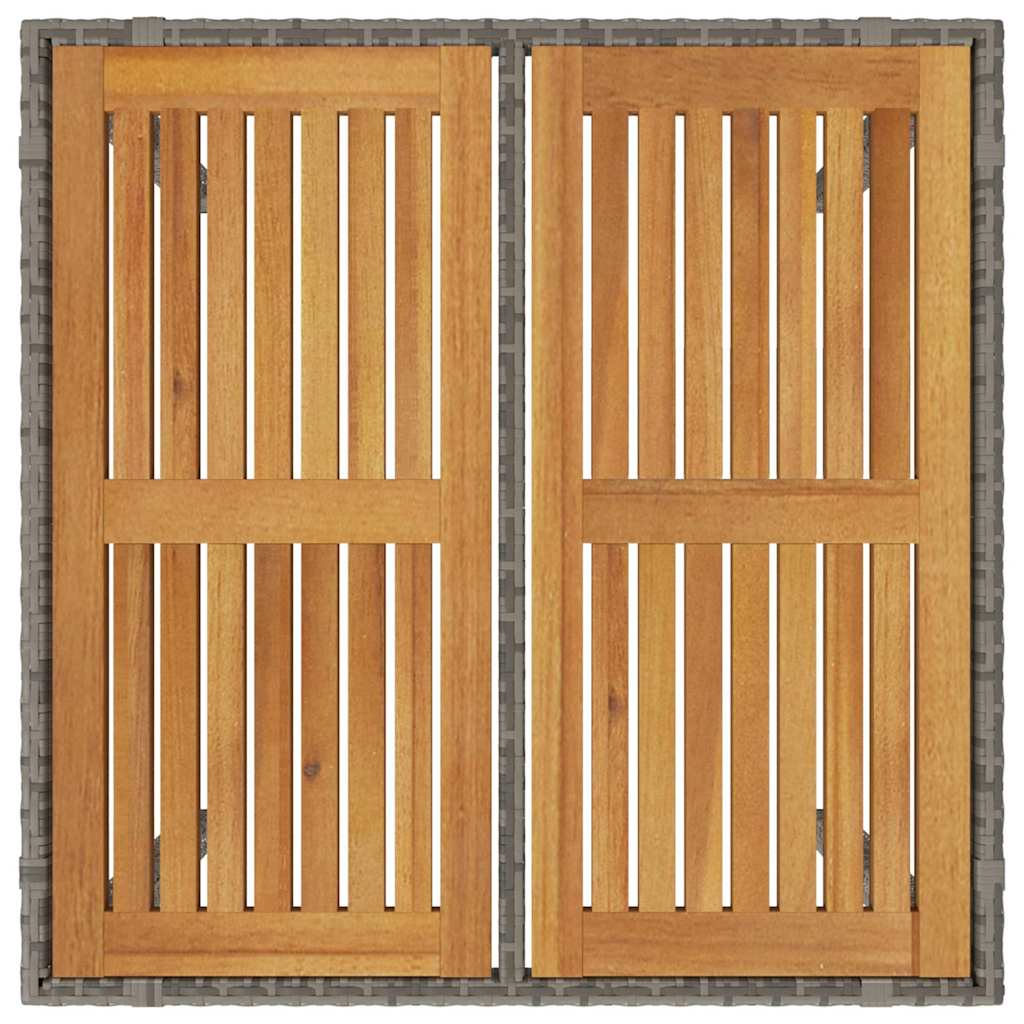 Tuin Eetset 5 Pcs 90 X 90 X 75 Cm Poly Rattan
