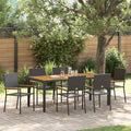 Tuin Eetset 7 Pcs 190 X 90 X 75 Cm Poly Rattan