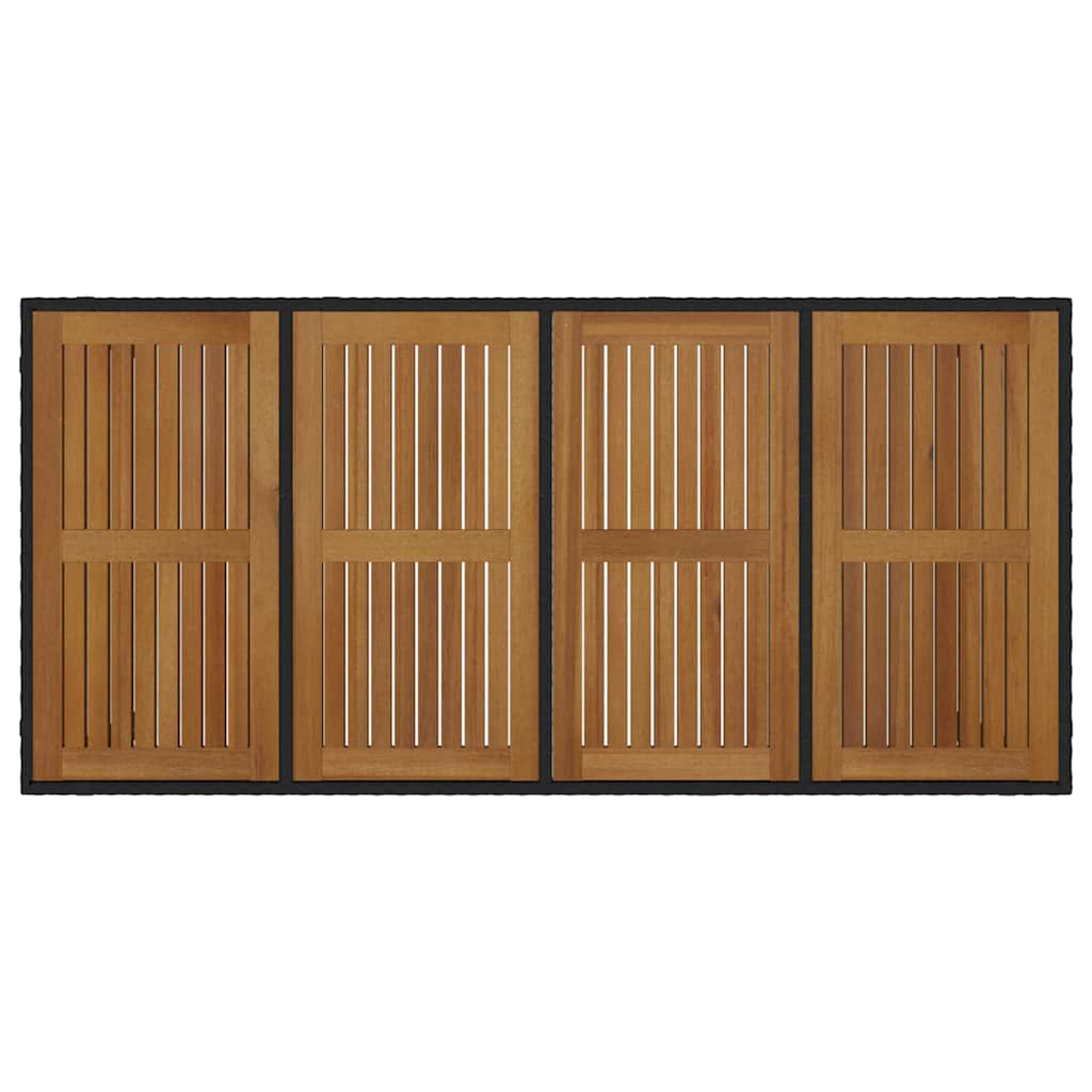 Tuin Eetset 7 Pcs 190 X 90 X 75 Cm Poly Rattan