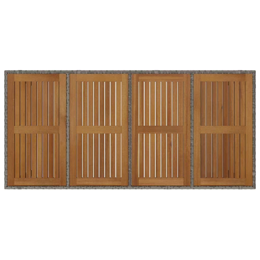 Tuin Eetset 9 Pcs 190 X 90 X 75 Cm Poly Rattan