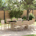 Tuin Eetset 9 Pcs Poly Riet