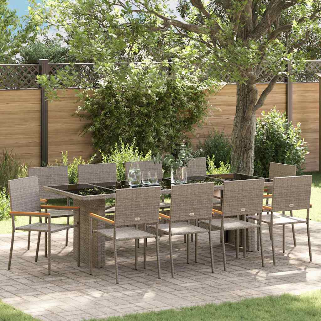 Tuin Eetset 11 Pcs Poly Riet