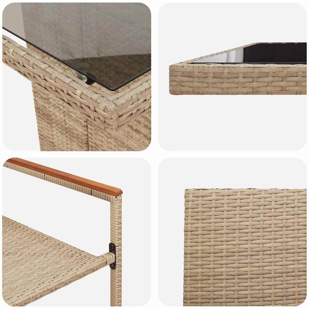 Tuin Eetset 11 Pcs Poly Riet