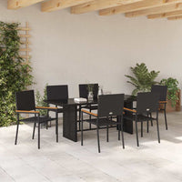 Tuin Eetset 7 Pcs 190 X 80 X 75 Cm Poly Rattan