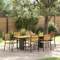 Tuin Eetset 5 Pcs 190 X 80 X 75 Cm Poly Rattan