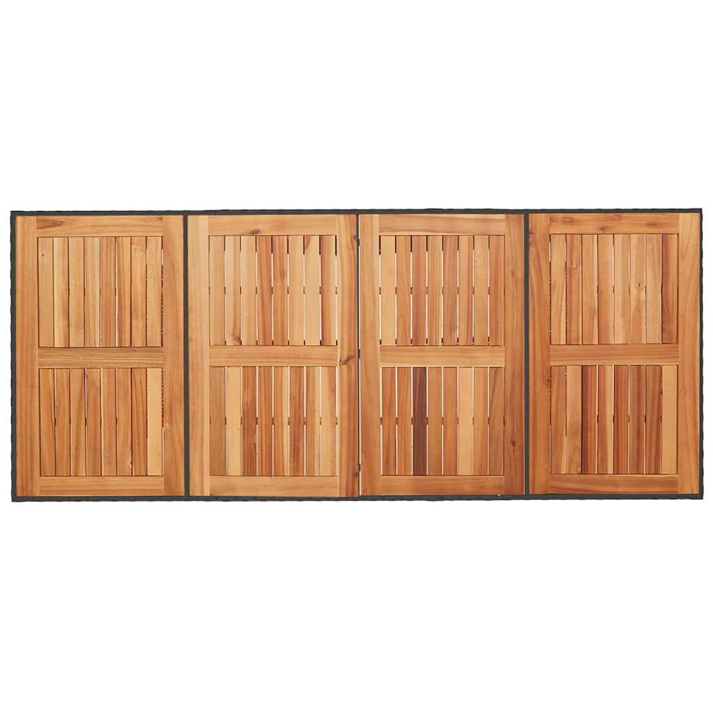 Tuin Eetset 5 Pcs 190 X 80 X 75 Cm Poly Rattan