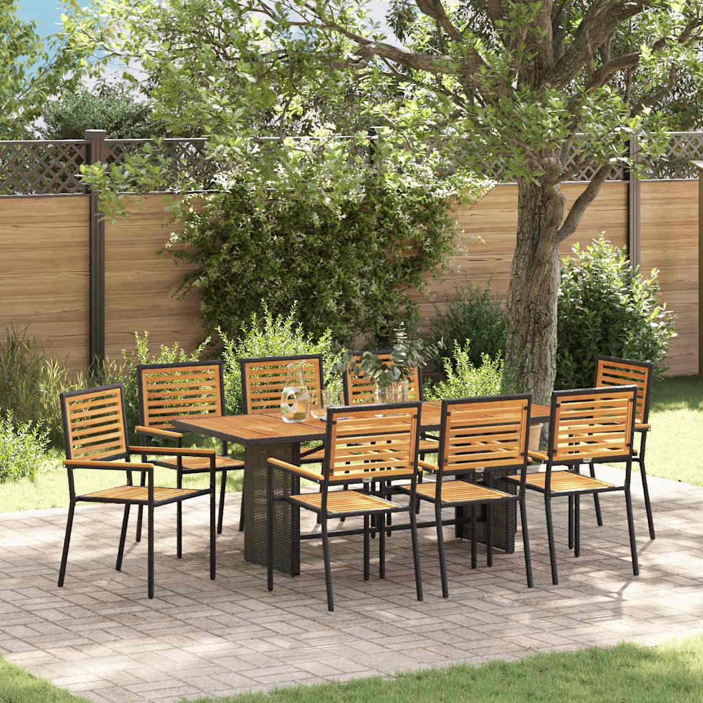 Tuin Eetset 5 Pcs 190 X 80 X 75 Cm Poly Rattan