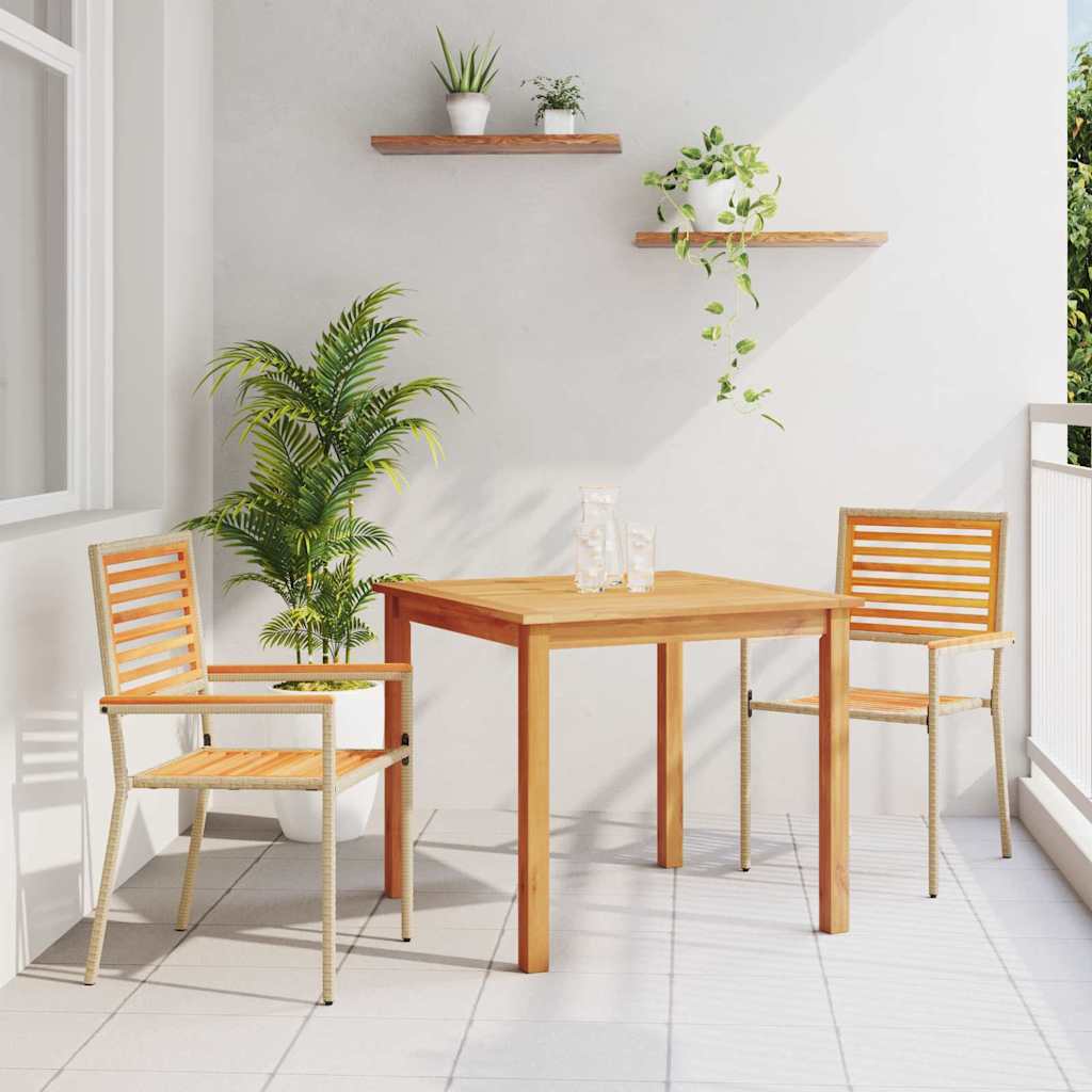 Tuin Eetset 5 Pcs Poly Riet