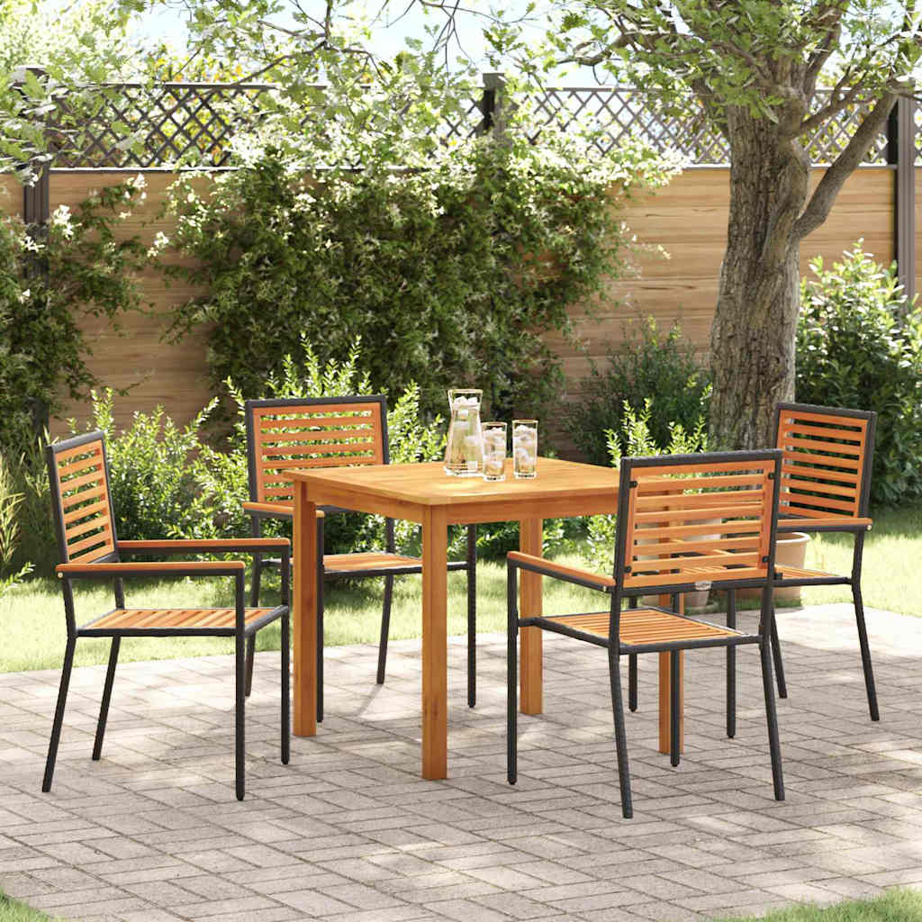 Tuin Eetset 5 Pcs Poly Riet