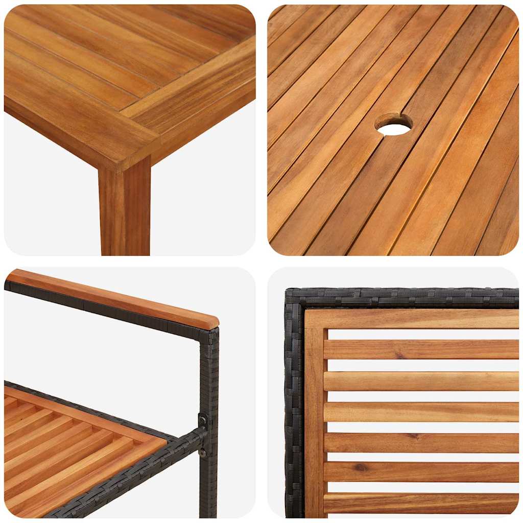 Tuin Eetset 5 Pcs Poly Riet