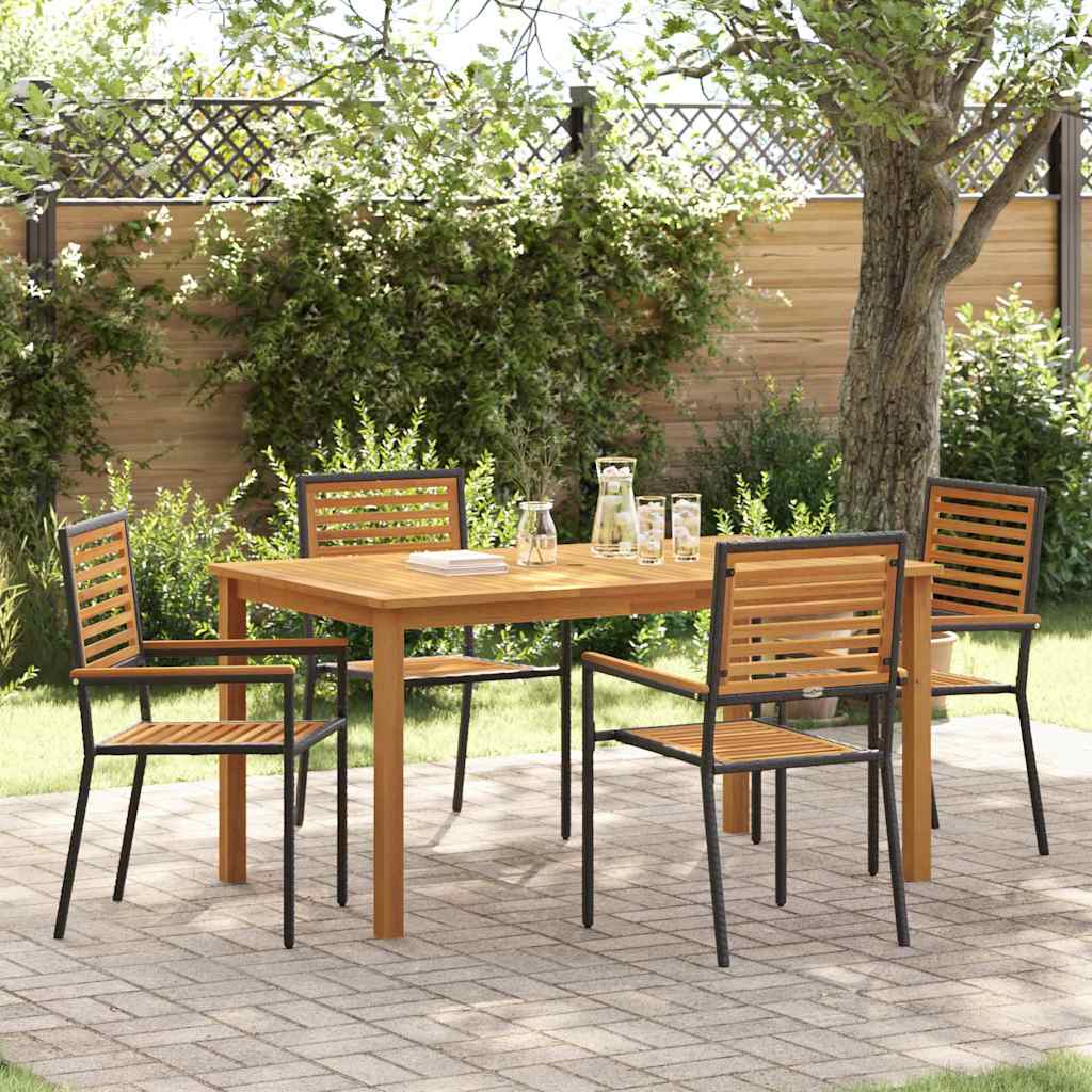 Tuin Eetset 5 Pcs Poly Riet