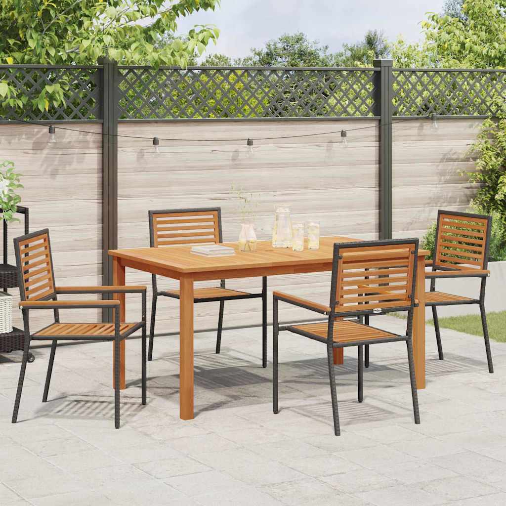 Tuin Eetset 5 Pcs Poly Riet