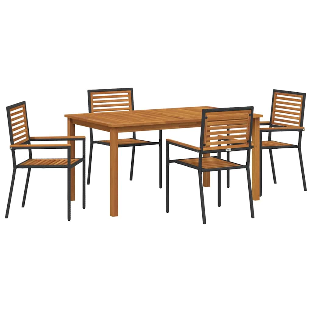 Tuin Eetset 5 Pcs Poly Riet