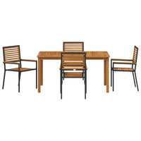 Tuin Eetset 5 Pcs Poly Riet