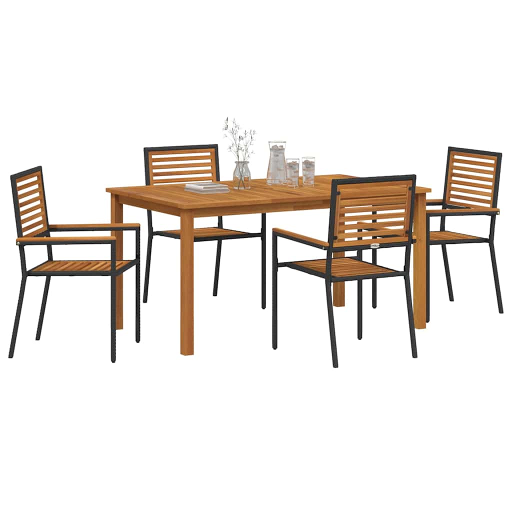 Tuin Eetset 5 Pcs Poly Riet