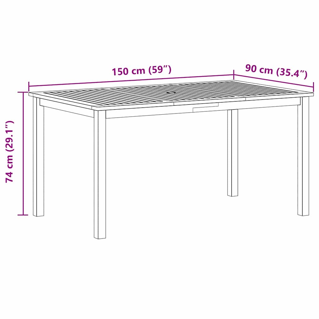 Tuin Eetset 5 Pcs Poly Riet