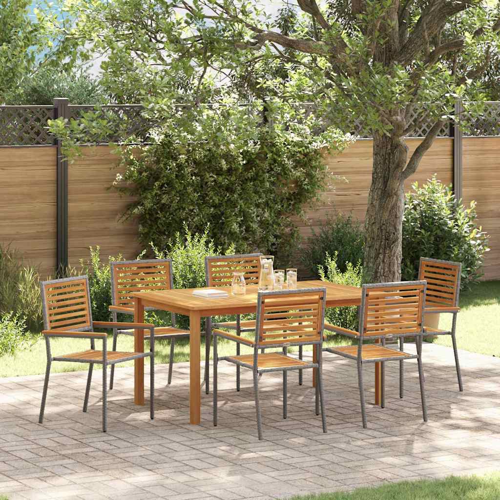 Tuin Eetset 5 Pcs Poly Riet
