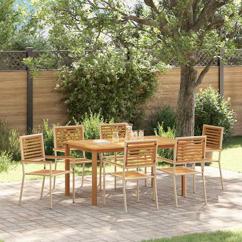 Tuin Eetset 5 Pcs Poly Riet