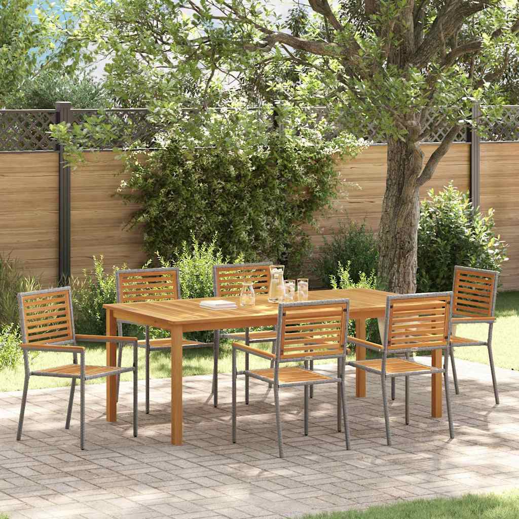 Tuin Eetset 5 Pcs Poly Riet