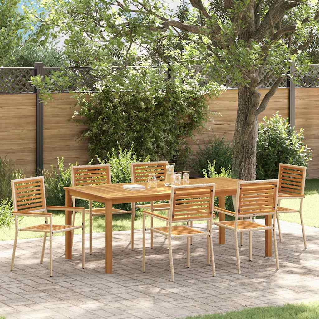 Tuin Eetset 5 Pcs Poly Riet