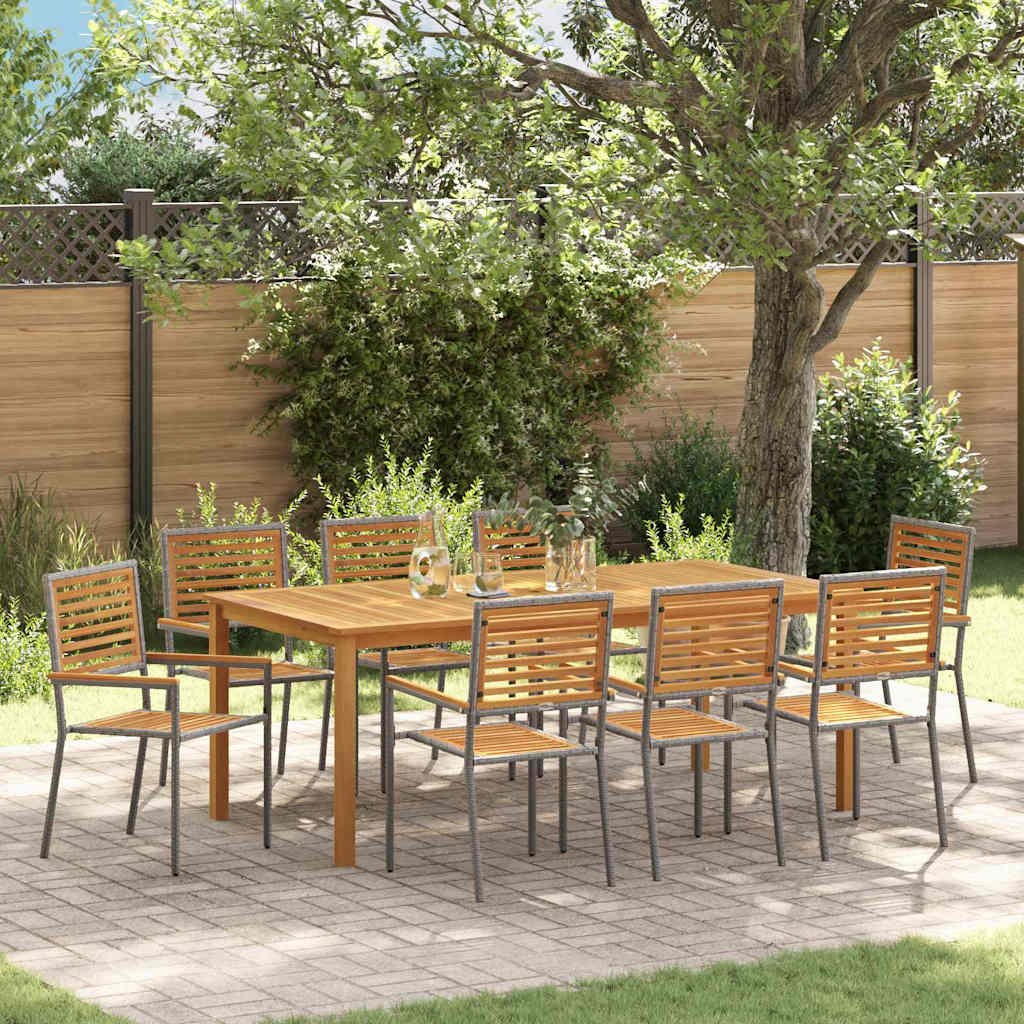 Tuin Eetset 5 Pcs Poly Riet