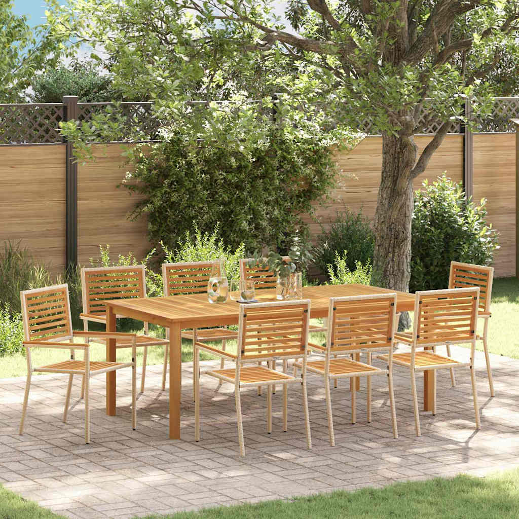 Tuin Eetset 5 Pcs Poly Riet