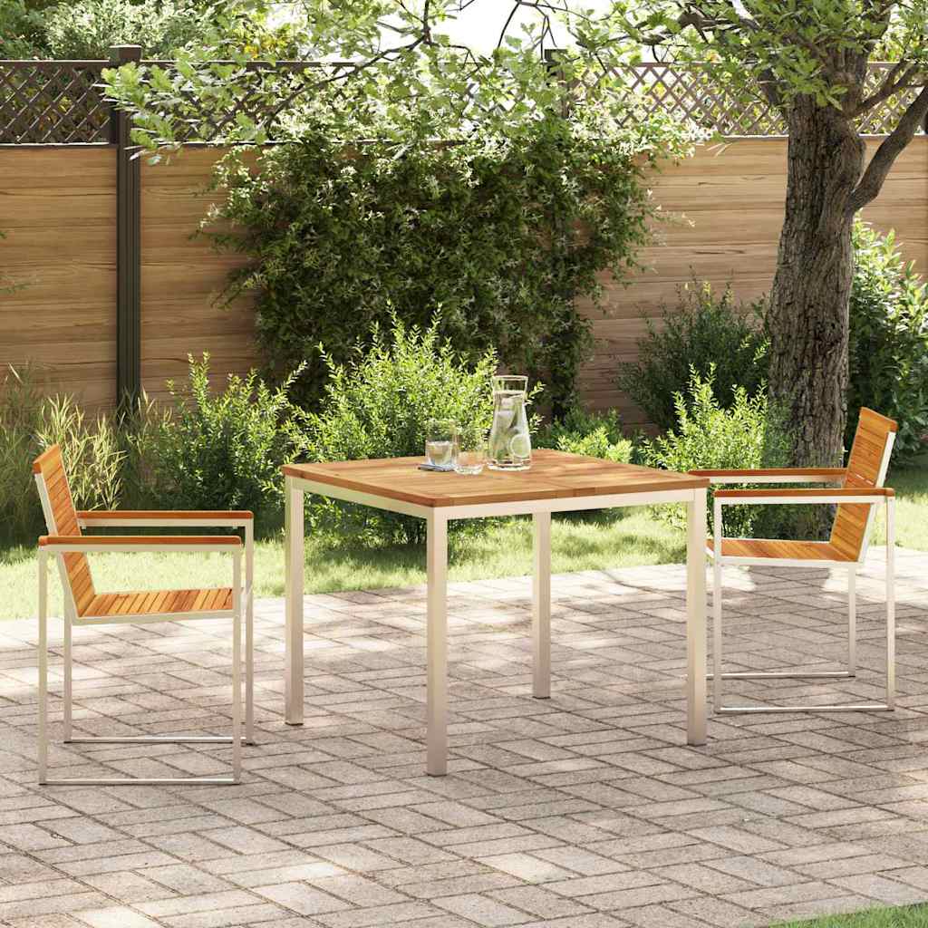 Tuin Eetset 5 Pcs Massief Hout Acacia