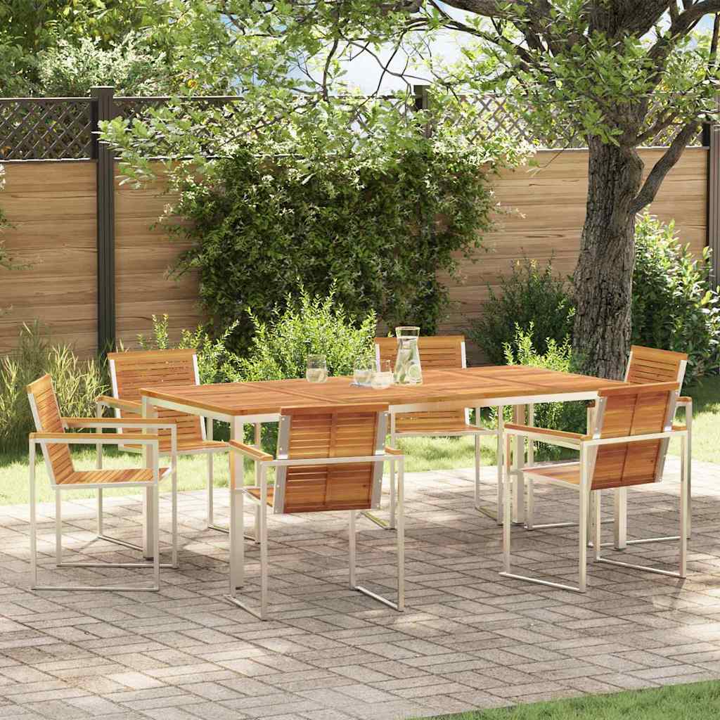 Tuin Eetset 5 Pcs Massief Hout Acacia