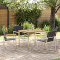 Tuin Eetset 5 Pcs Massief Hout Acacia