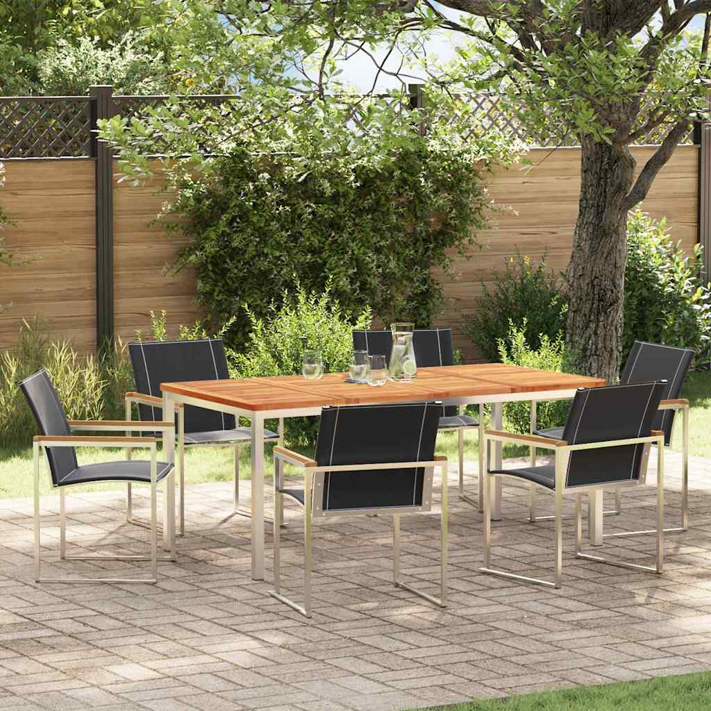 Tuin Eetset 5 Pcs Massief Hout Acacia