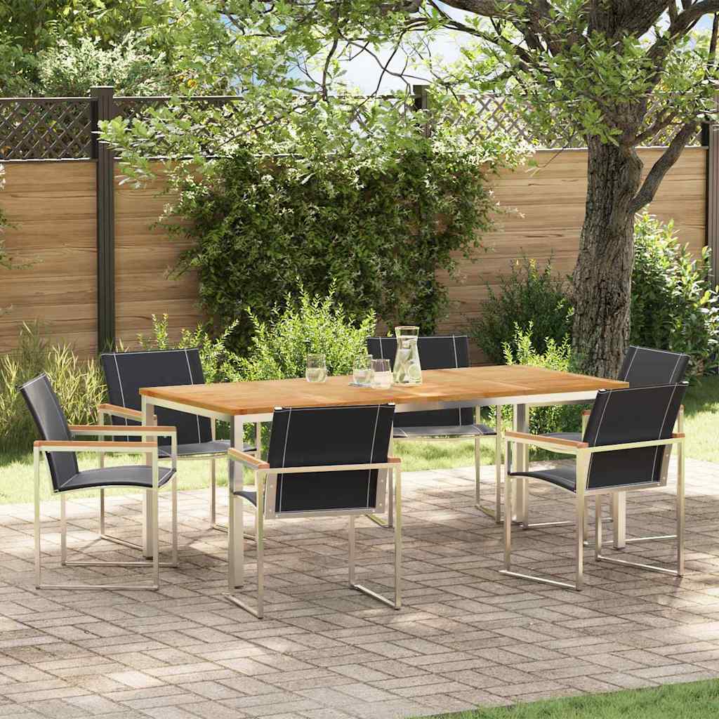 Tuin Eetset 5 Pcs Massief Hout Acacia