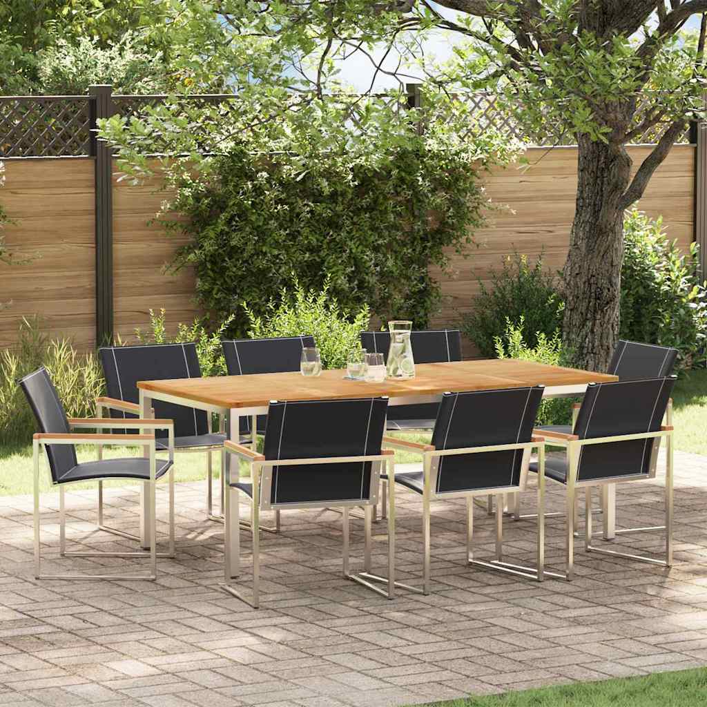 Tuin Eetset 5 Pcs Massief Hout Acacia