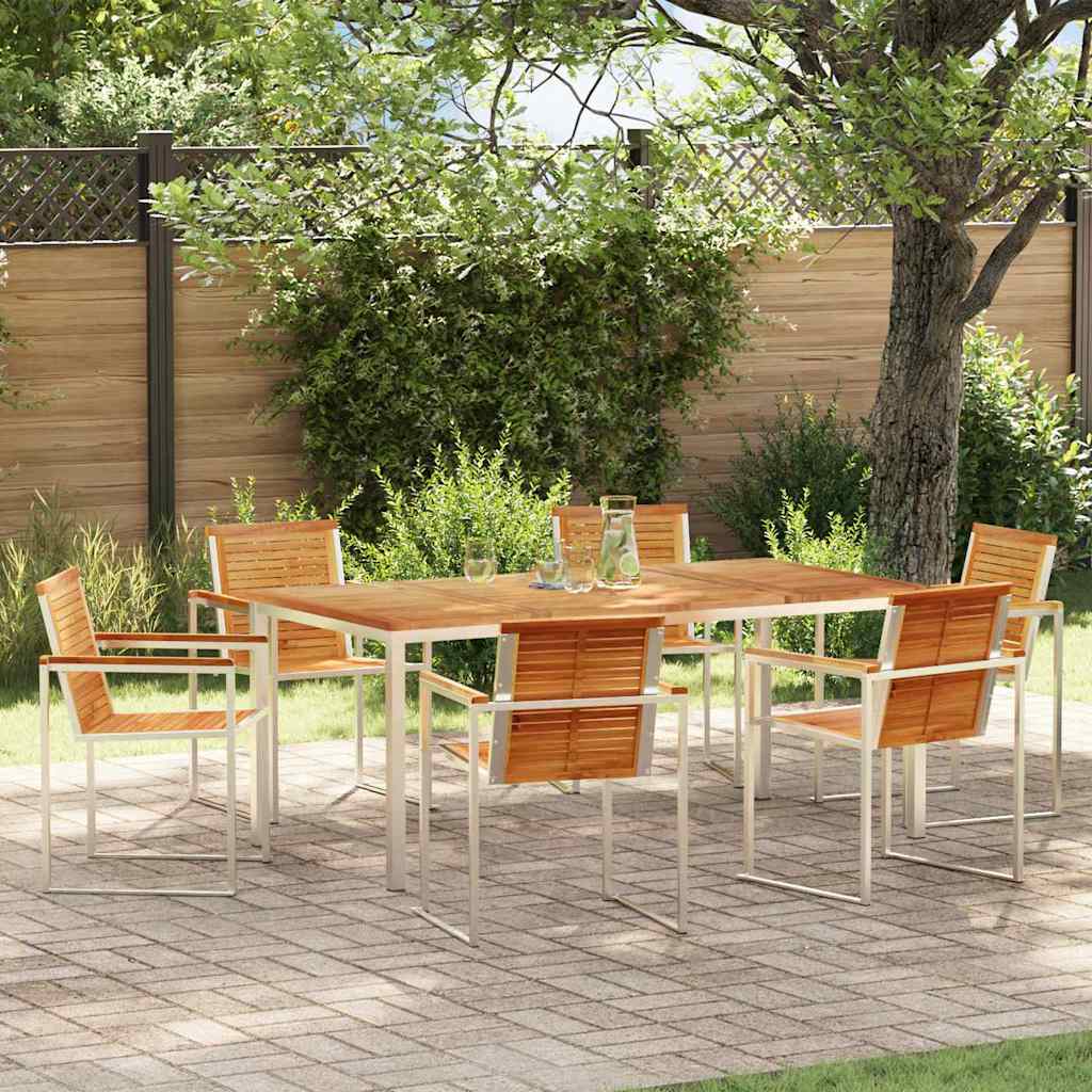 Tuin Eetset 5 Pcs Massief Hout Acacia