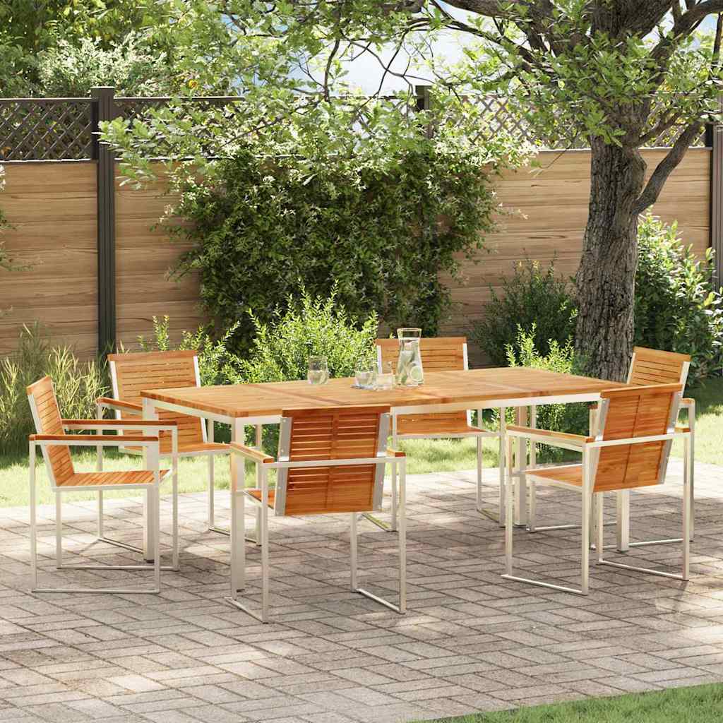 Tuin Eetset 5 Pcs Massief Hout Acacia