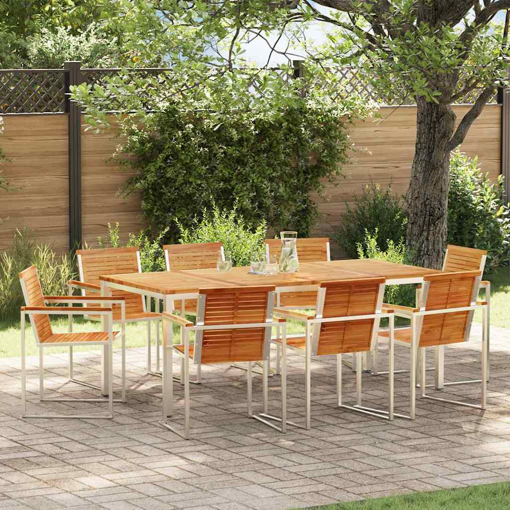 Tuin Eetset 5 Pcs Massief Hout Acacia