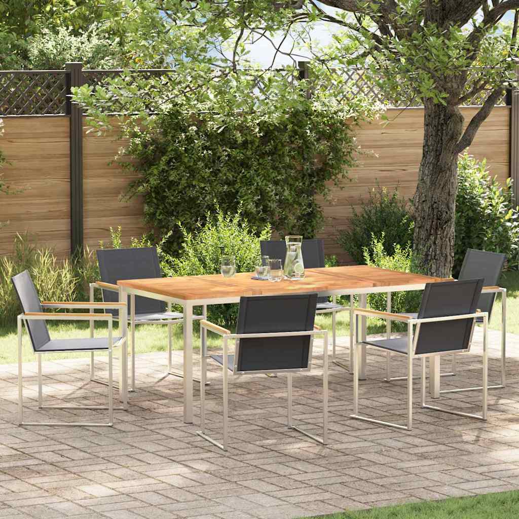 Tuin Eetset 5 Pcs Massief Hout Acacia