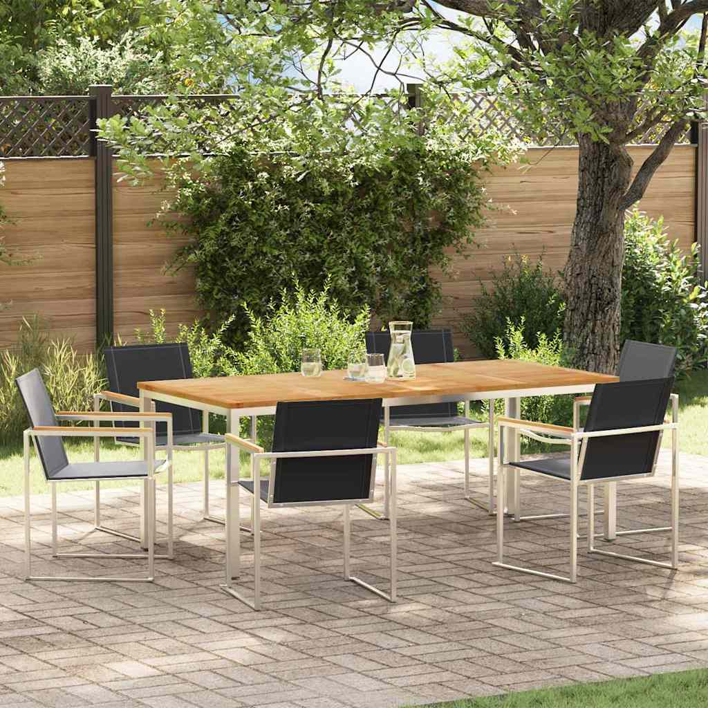 Tuin Eetset 5 Pcs Massief Hout Acacia