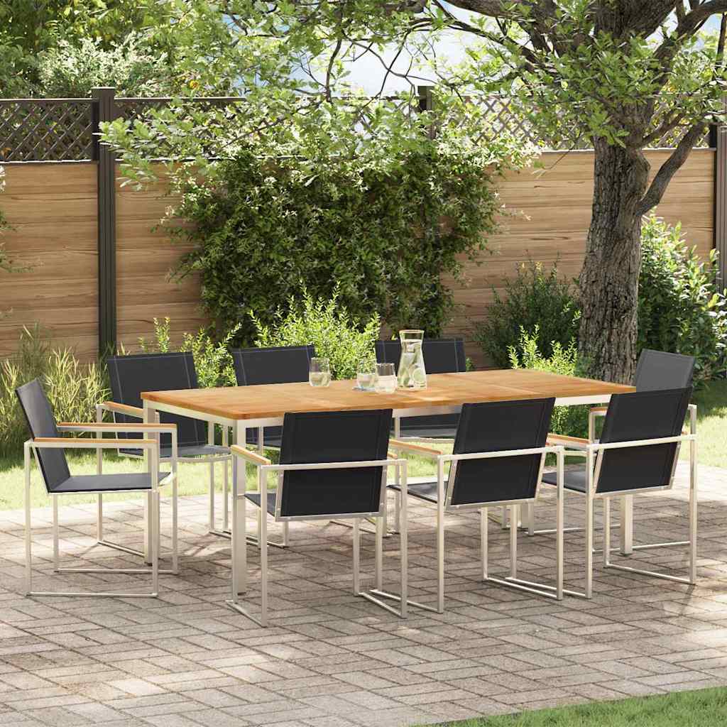 Tuin Eetset 5 Pcs Massief Hout Acacia