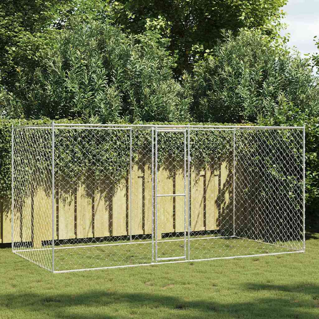 Hondenbench Zilver 200 X 200 X 200 Cm Gegalvaniseerd Staal