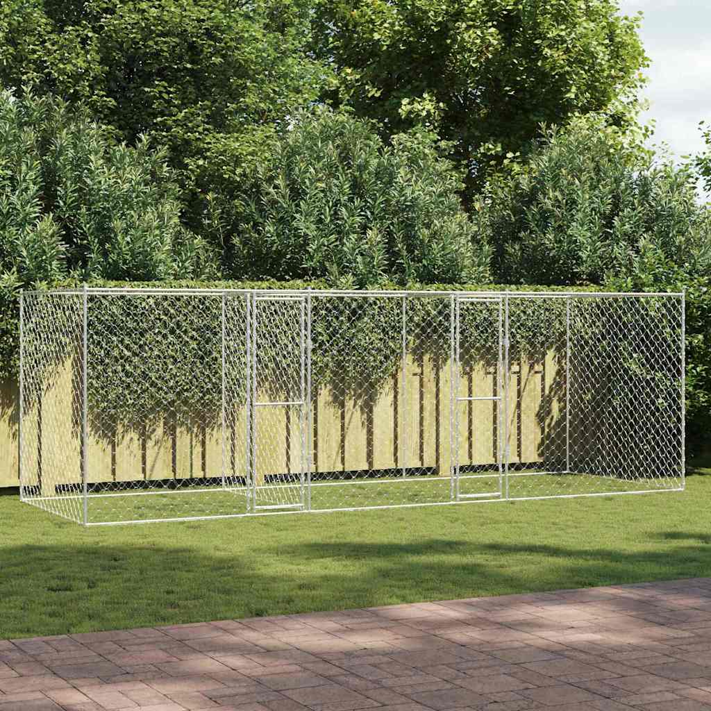 Hondenbench Zilver 200 X 200 X 200 Cm Gegalvaniseerd Staal