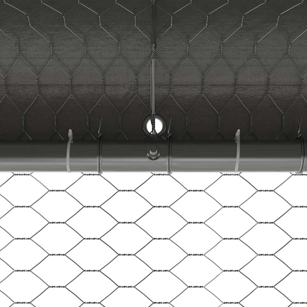 Kippenhok 2 St Zilver 400X200X200Cm