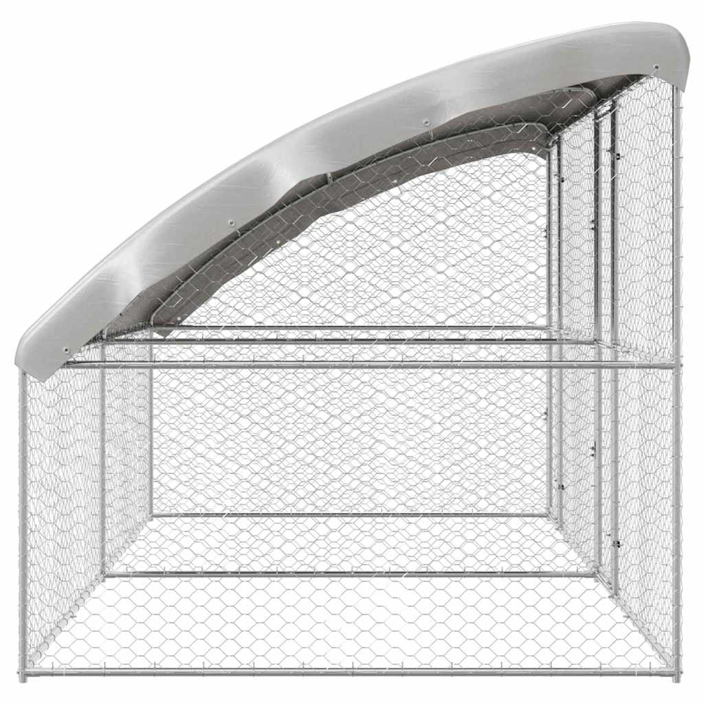 Hondenhok 2 St Zilver 4 X 2 X 2 M Gegalvaniseerd Staal