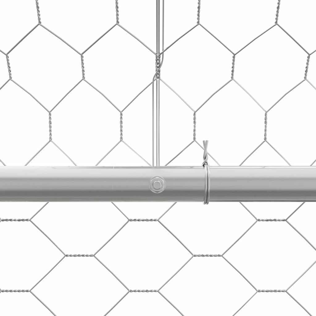Hondenhok 2 St Zilver 4 X 2 X 2 M Verzinkt Staal