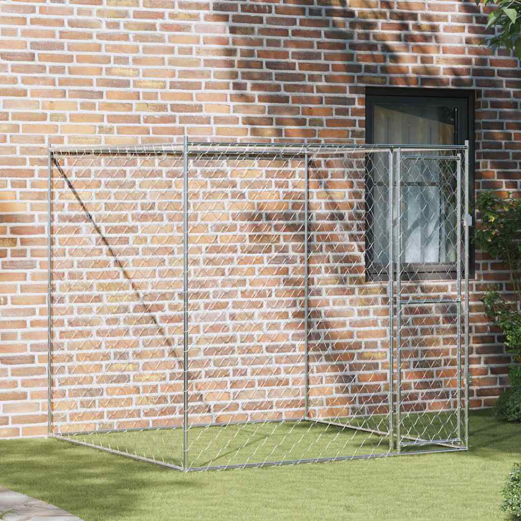 Hondenbench Zilver 200 X 200 X 200 Cm Gegalvaniseerd Staal