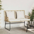 Tuin Eetset 3 Pcs En Anthraciet Poly Riet En Staal