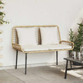 Tuin Eetset 3 Pcs Zwart En Anthraciet Poly Riet En Staal