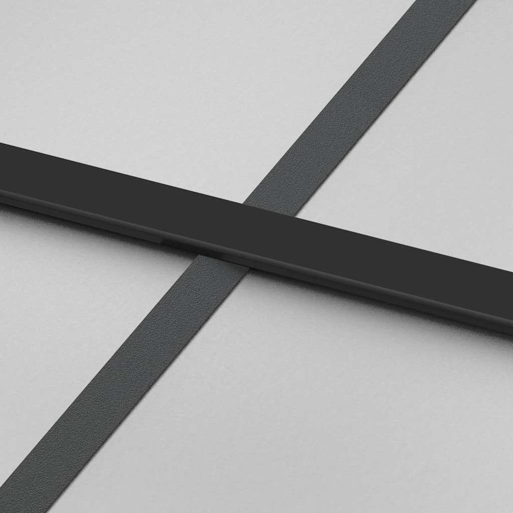 Schuifdeur Met Beslagset 90X205 Cm Esg Glas Zwart