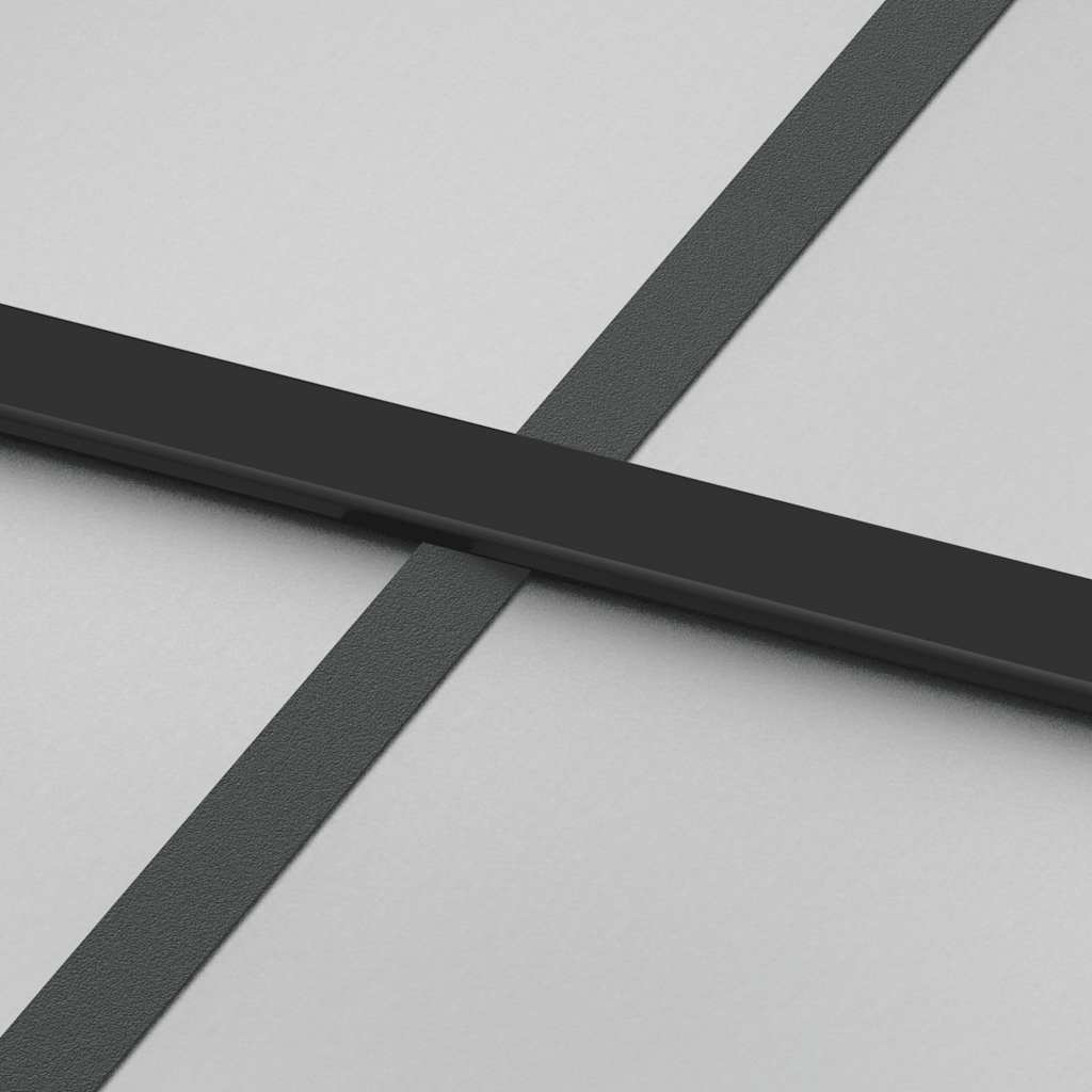 Schuifdeur Met Beslagset 90X205 Cm Esg Glas Zwart