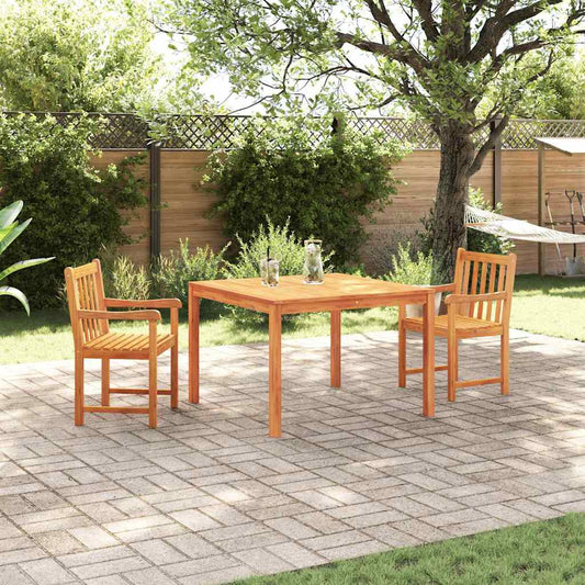 Tuin Eetset 3 Pcs Bruin Massief Acaciahout
